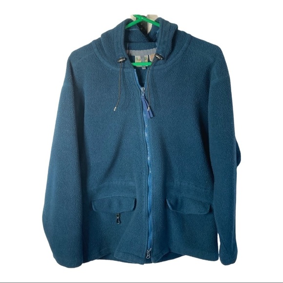 EMS Eastern Mountain Sports Fleece Hoode Zip Up Jacket Sz Med - Picture 1 of 9